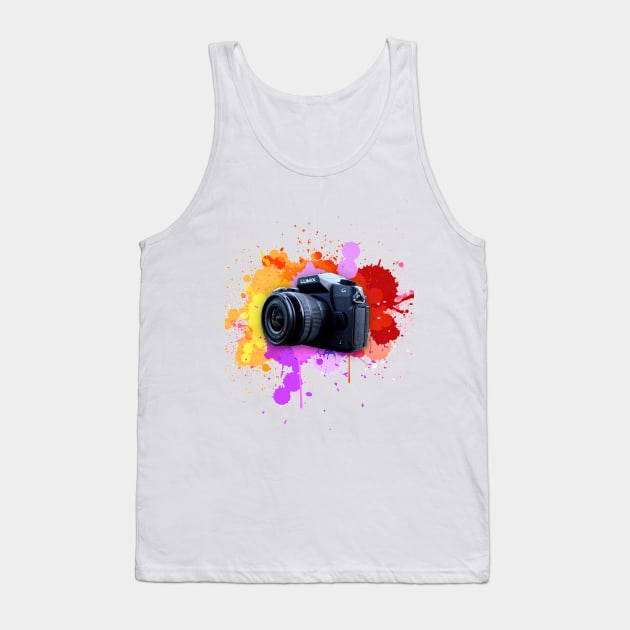 Lumix camera with spray paint Tank Top by FredemArt